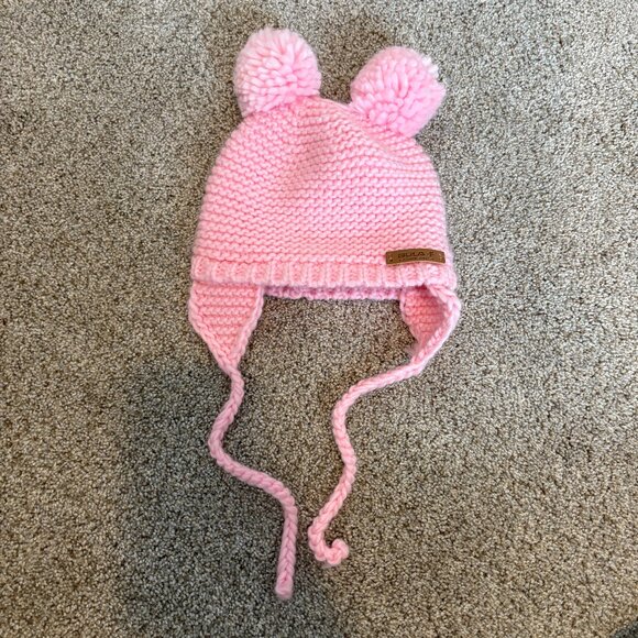 Bula Kids Striped Knit Toque with Pom Poms and Tie Fleece Lined - Picture 2 of 10